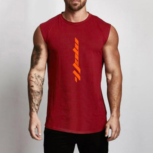 Dan – Mouwloos Heren Sportshirt van Katoen