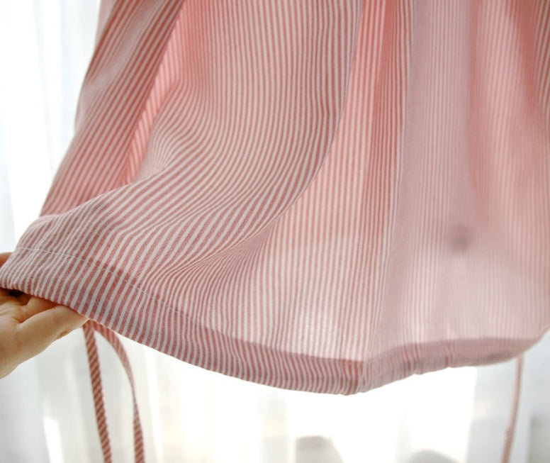Angela – Blouse met losse strepen en raglanmouwen