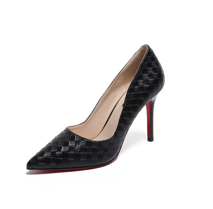 Lily – Hoge Hak Schoenen met Bloemenpatroon