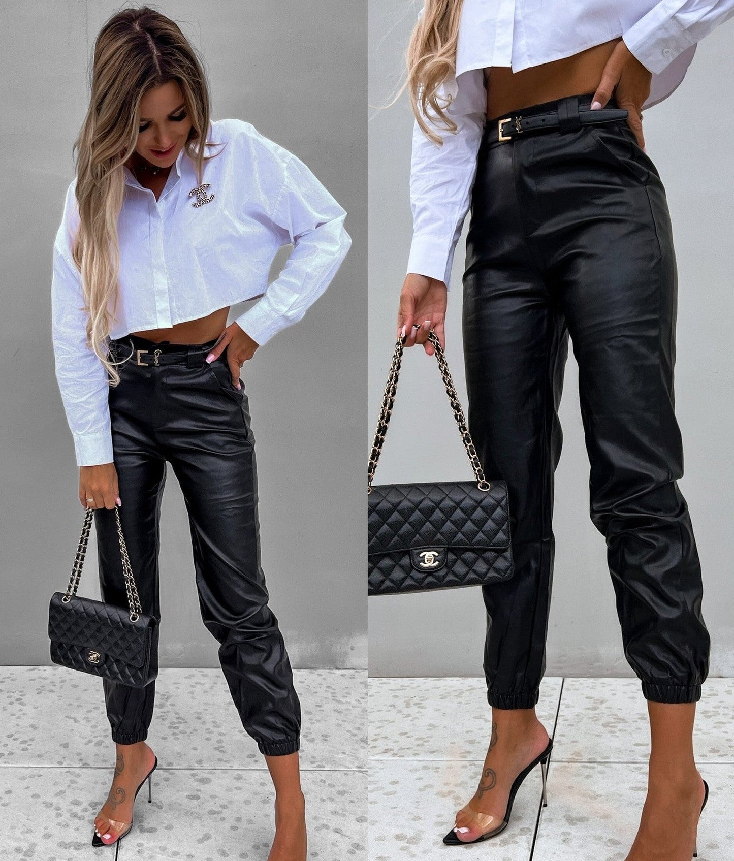 Sophia – Vegan Leren Broek voor Dames