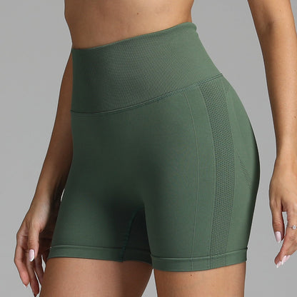 Tara – Naadloze Yoga-Shorts voor Dames met Hoge Taille en Heupenstrakker Design