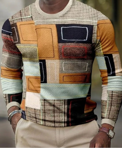 Keith – 3D Pullover voor heren met lange mouwen