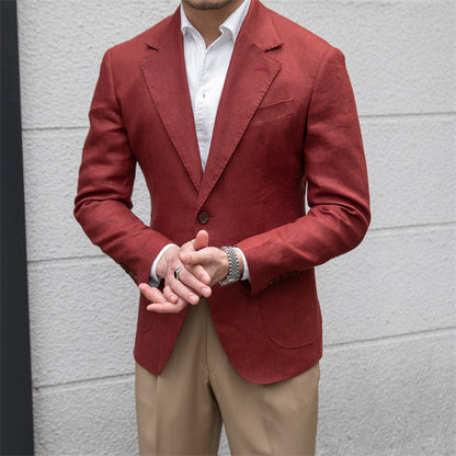 Terence – Herenpak van puur linnen met hoogwaardig vakmanschap