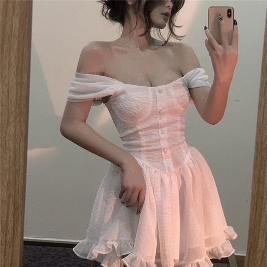 Janet – Witte Feeën-Tuniek van Chiffon