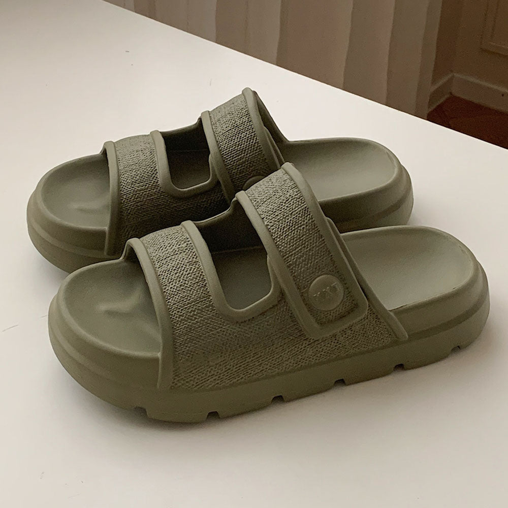 Gillian – Comfortabele Strand-Pantoffels met Dubbele Bandjes