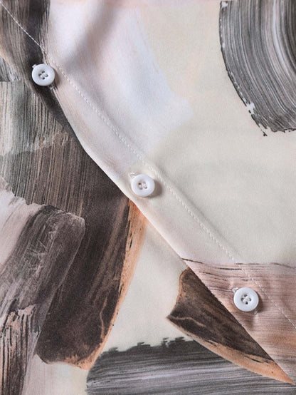 Victor – Plus-Size Herren T-Shirt mit Druck und kurzen Ärmeln