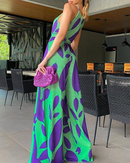 Nicola – Groene Jumpsuit met Kant