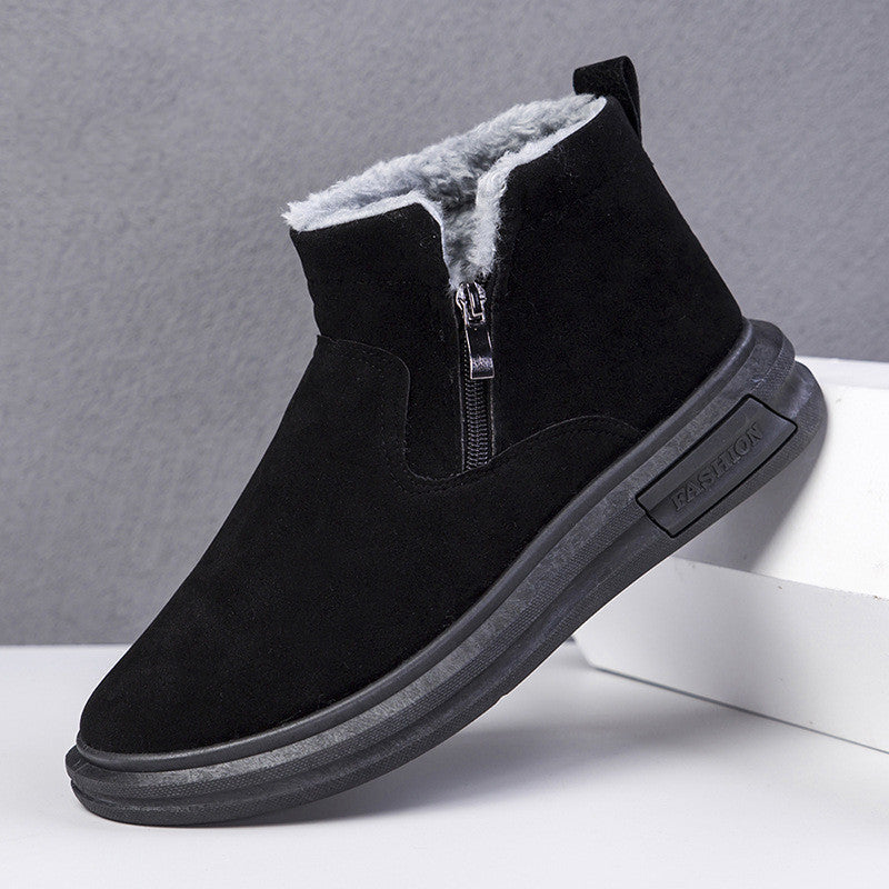 Sean – Warme Herenschoenen met Fleece en Zijrits