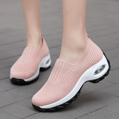 Natalie – Ademend Dames-Sneaker met Luchtkussen en Dikke Zool