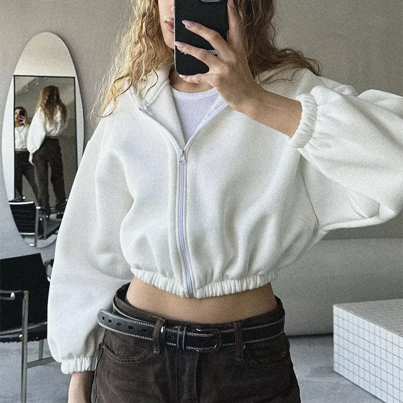 Jessica – Sportieve Dameshoodie in Y2K-stijl