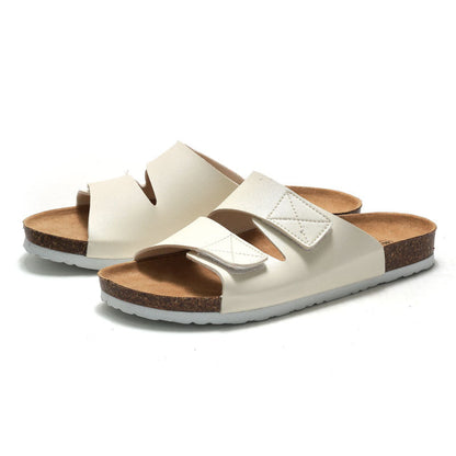 Duncan – Kork-Huisschoenen met Klittenbandsluiting