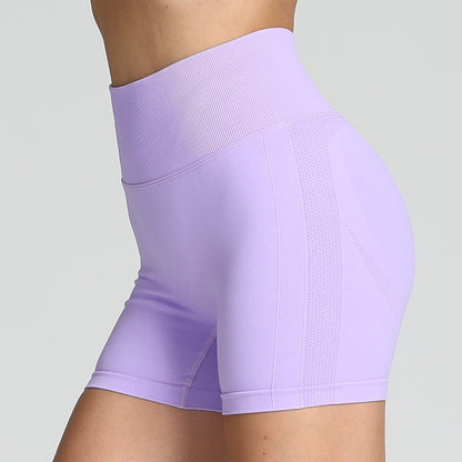 Tara – Naadloze Yoga-Shorts voor Dames met Hoge Taille en Heupenstrakker Design