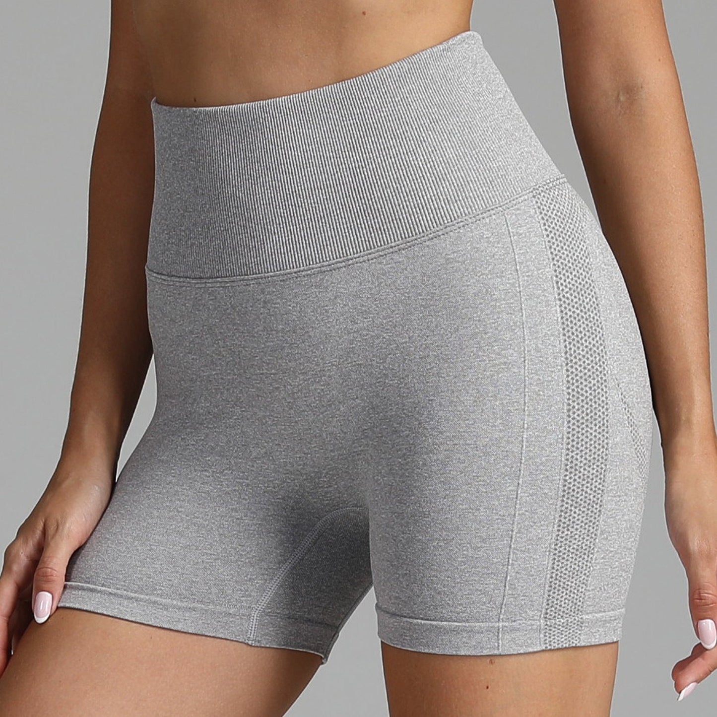 Tara – Naadloze Yoga-Shorts voor Dames met Hoge Taille en Heupenstrakker Design