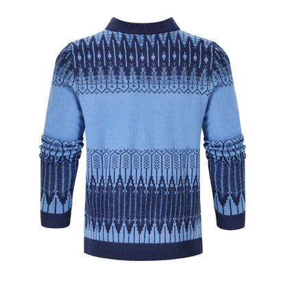 Marcus – Unieke Fair Isle Unisex Trui met Lange Mouwen