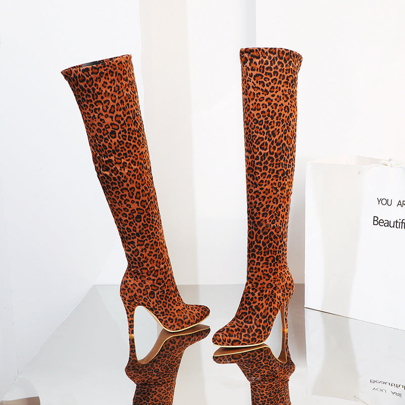 Rachael – Trendy Overknee Laarzen met Puntige Neus