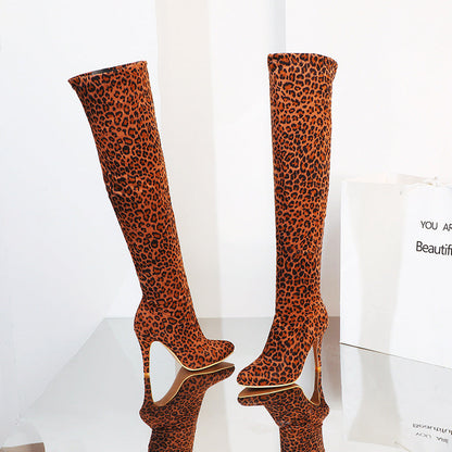 Rachael – Trendy Overknee Laarzen met Puntige Neus