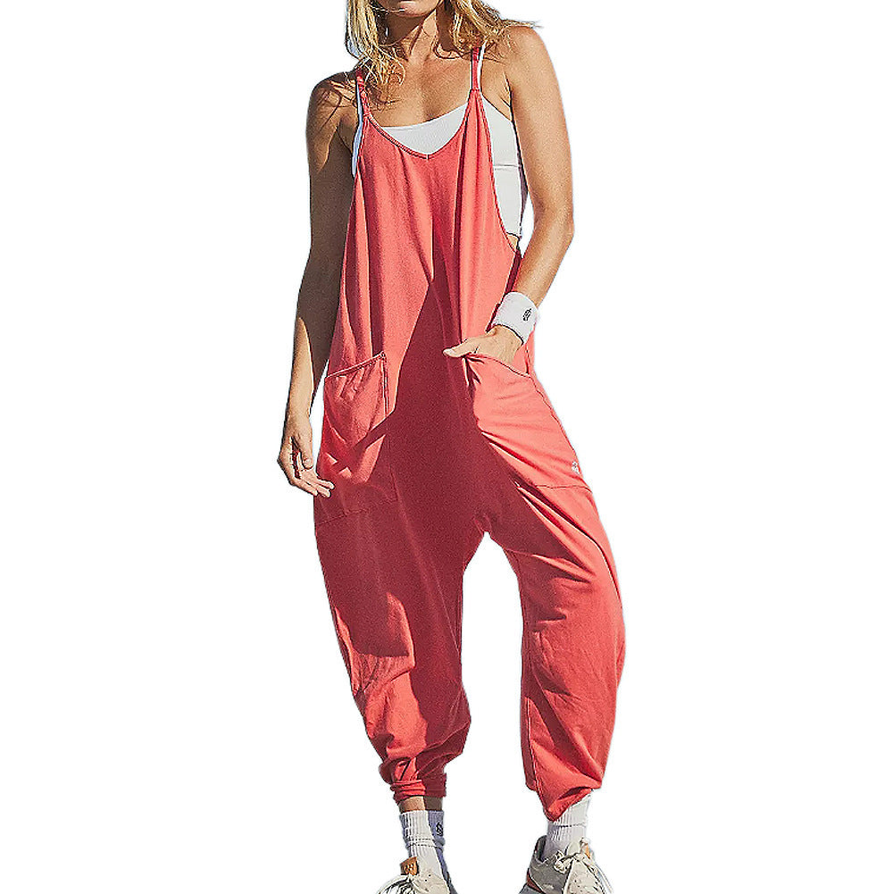 Megan – Elegante Damesjumpsuit met Bandjes en Ritssluiting