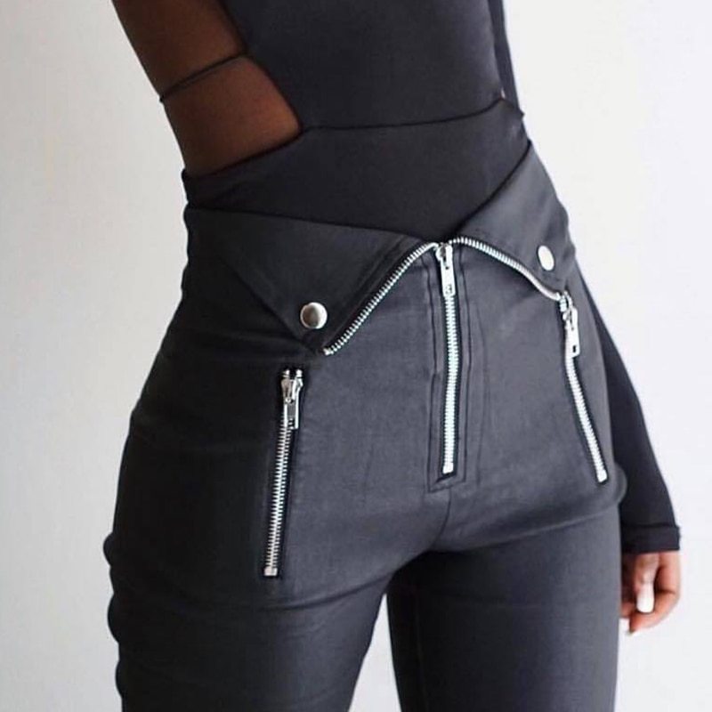 Mandy – Donkere Broek met Ritssluiting