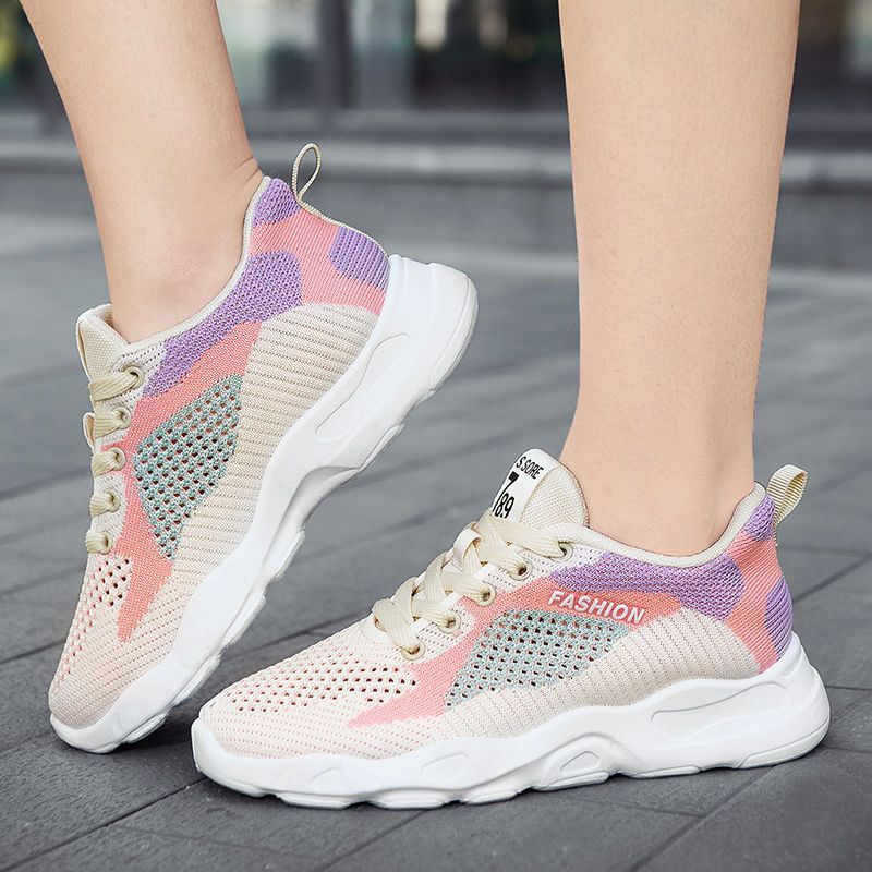 Heidi – Veelzijdige Dames-Sneakers met Kleurvlakken