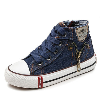 Kathleen – Ademend Denim Sneakers voor Kinderen