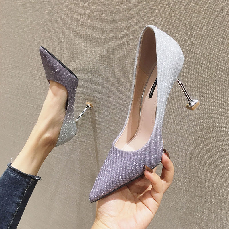 Joanne – Verleidelijke Franse Stiletto Hoge Hakken met Kleurovergang