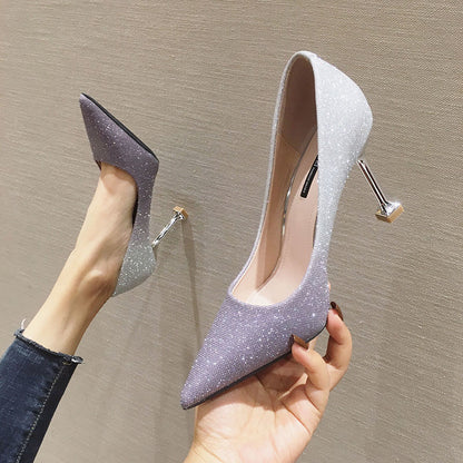 Joanne – Verleidelijke Franse Stiletto Hoge Hakken met Kleurovergang