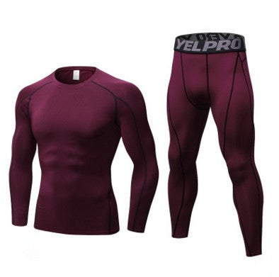 George – Heren Compressietrainingspak met Lange Mouwen en Leggings
