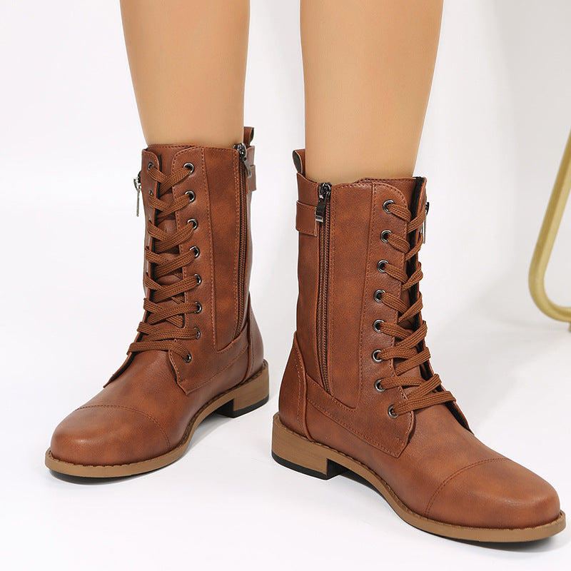 Angela – Veterschoenen met Zijrits voor Dames