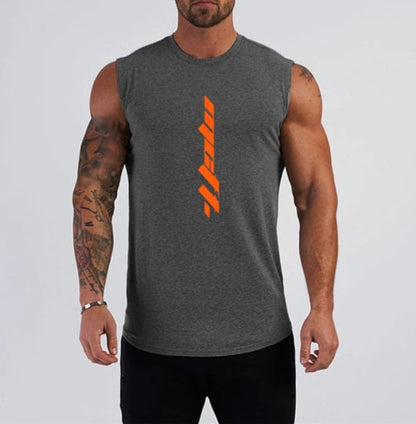 Dan – Mouwloos Heren Sportshirt van Katoen