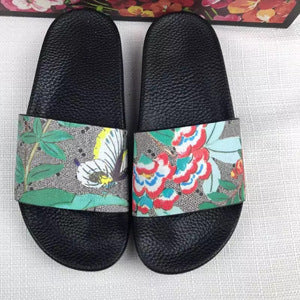 Hayley – Dames Hausschoenen met Bloemenprint en Rubberen Zolen