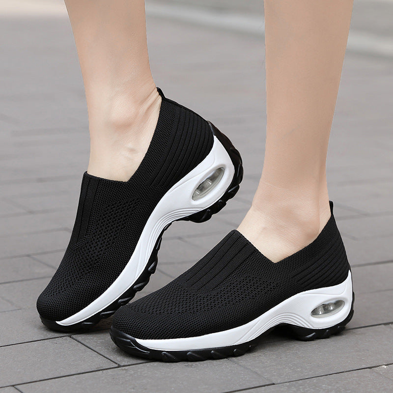Natalie – Ademend Dames-Sneaker met Luchtkussen en Dikke Zool