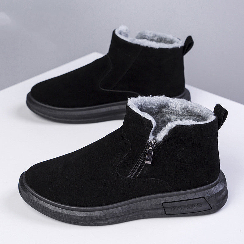 Sean – Warme Herenschoenen met Fleece en Zijrits