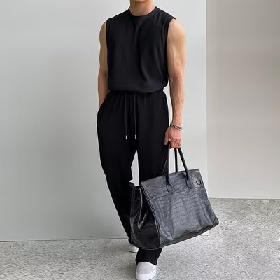 Adam – Sportief Heren-Tanktop-Set voor de Zomer