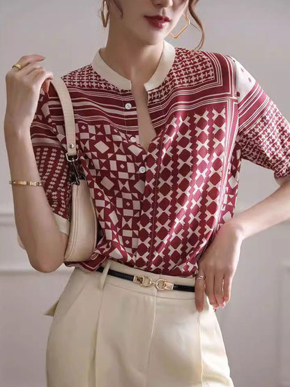 Imogen – Stijlvol Geruit Gestreept Dameshemd