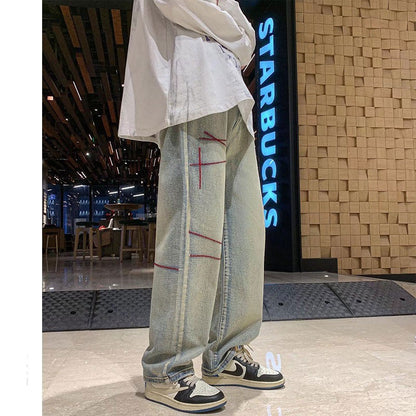 Anthony – Amerikaanse Losse Rechte Jeans voor Heren