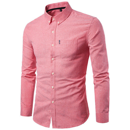 Adrian – Slim Fit Herenoverhemd met Lange Mouwen
