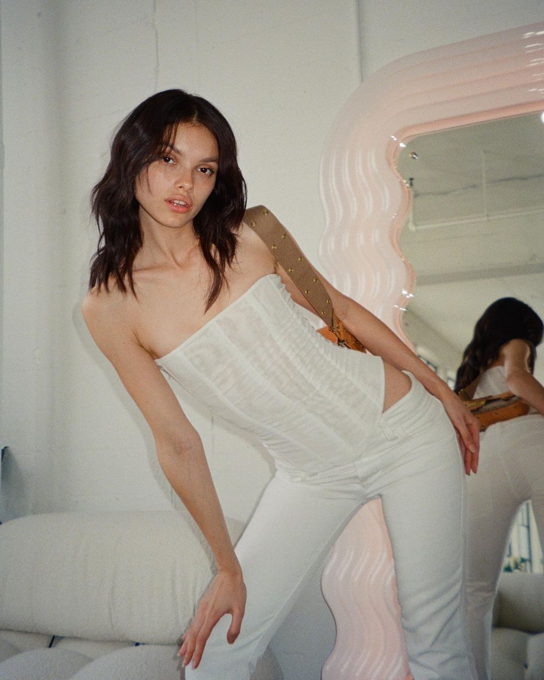 Jessie – Mouwloze Tube-Top van Mesh voor Dames in de Zomer