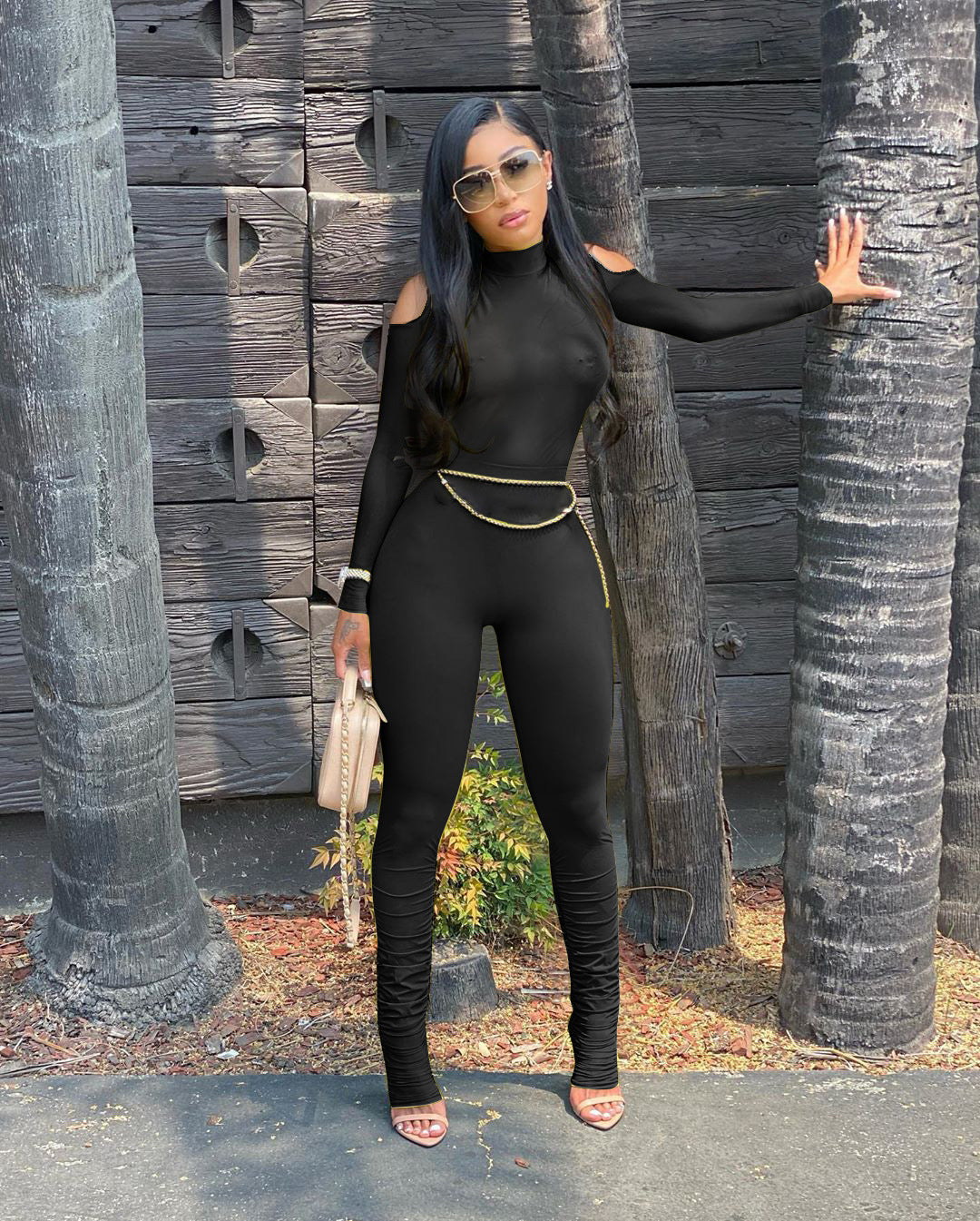 Robyn – Lange Dames Overall met Rits en Plooien