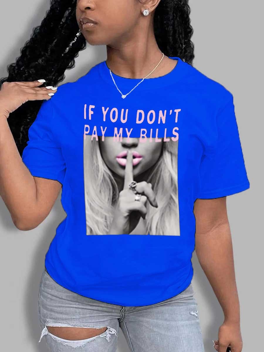 Jane – Rondhals T-Shirt met Print voor Dames