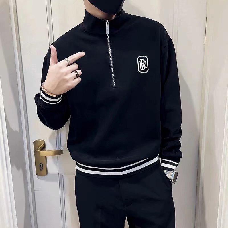 William – Slim Fit Pullover met Opstaande Kraag voor de Herfst