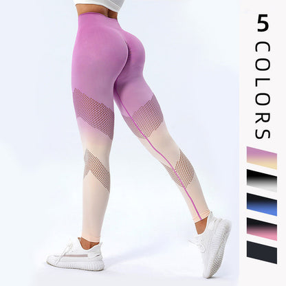 Jade – Naadloze Hoogwaardige Fitness Leggings met Kleurverloop