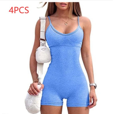 Melanie – Sportieve Jumpsuit met Spaghetti-Bandjes voor Dames