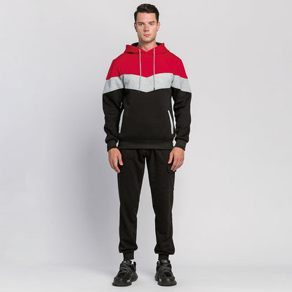 Mathew – Oversized Herentrui met Kleurblok Tie-Dye Print