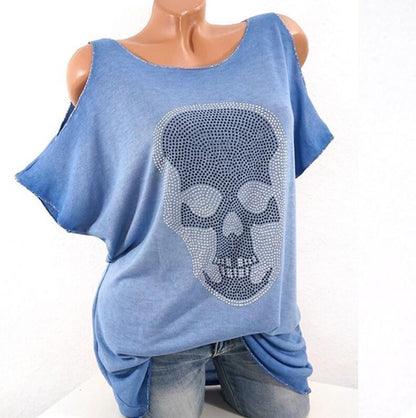 Jean – Dames T-Shirt met Schedelontwerp