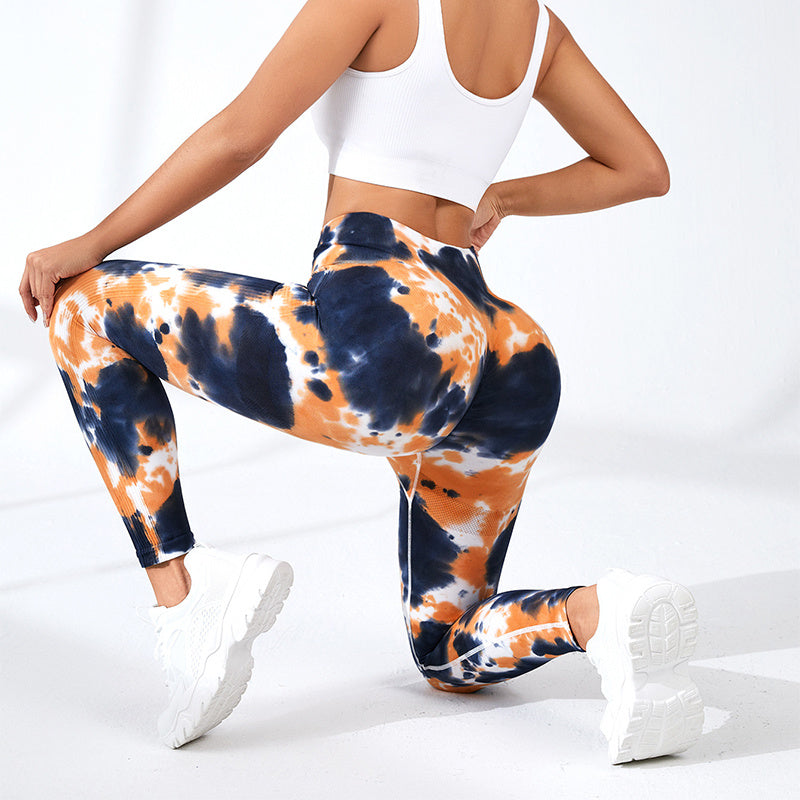 Kate – Naadloze Hoog Taille Yogabroek met Kleurovergang voor Dames
