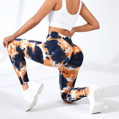 Kate – Naadloze Hoog Taille Yogabroek met Kleurovergang voor Dames