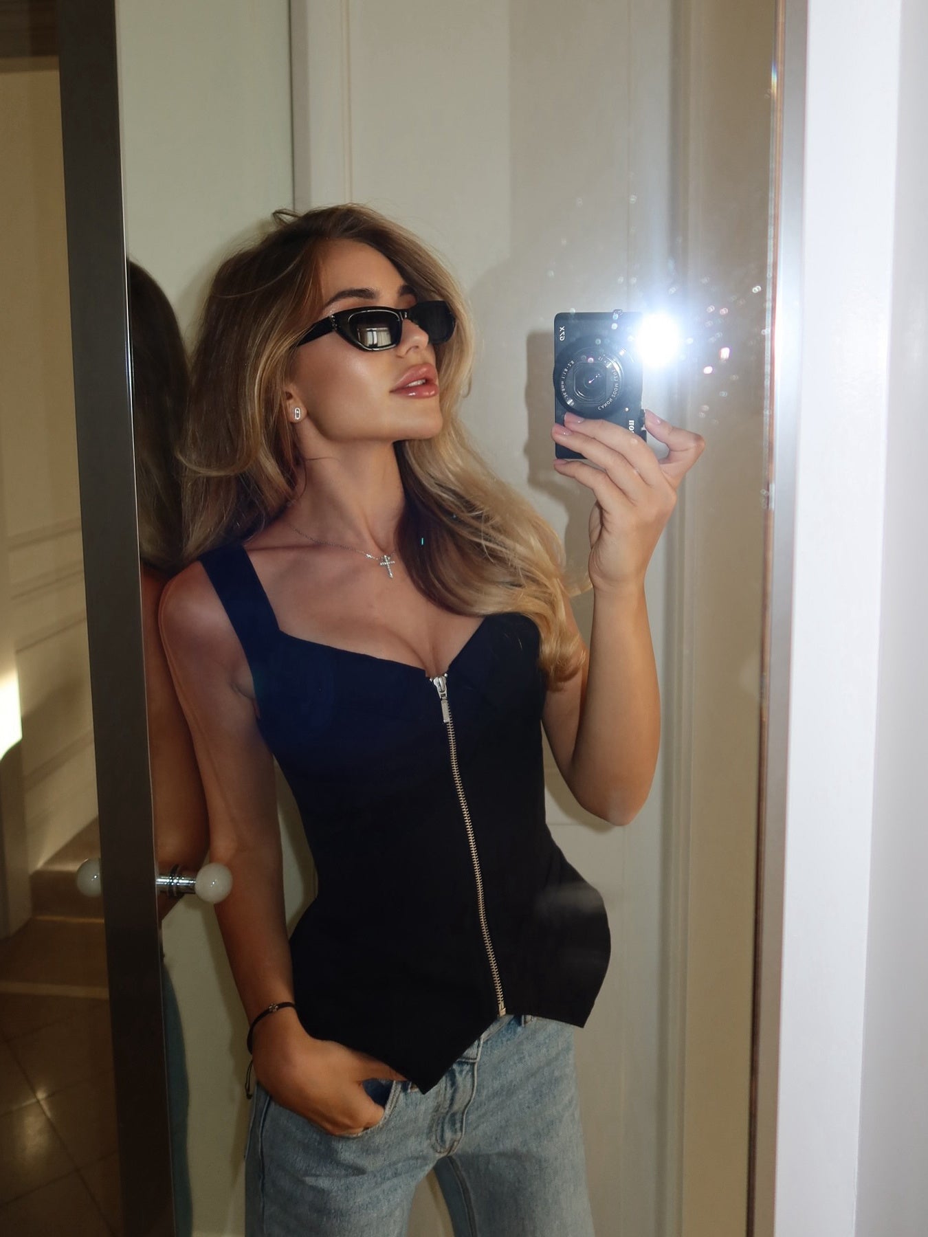 Lauren – Elegante Weste met Rits