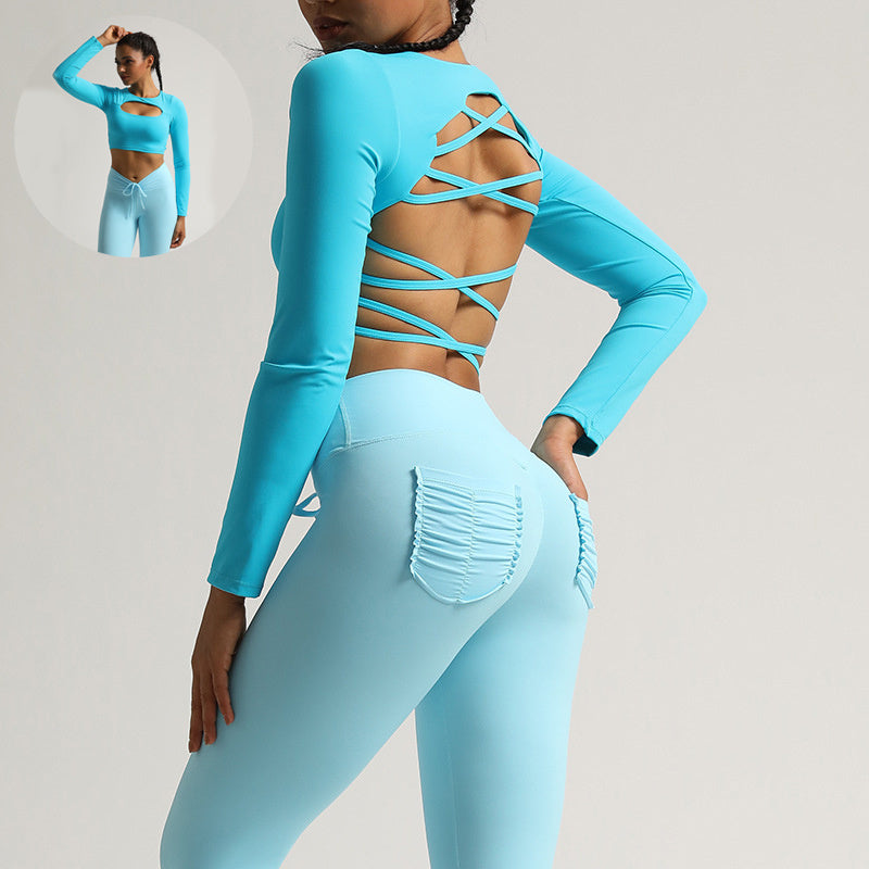 Jade – Sportief Yogatop met Uitsparingen