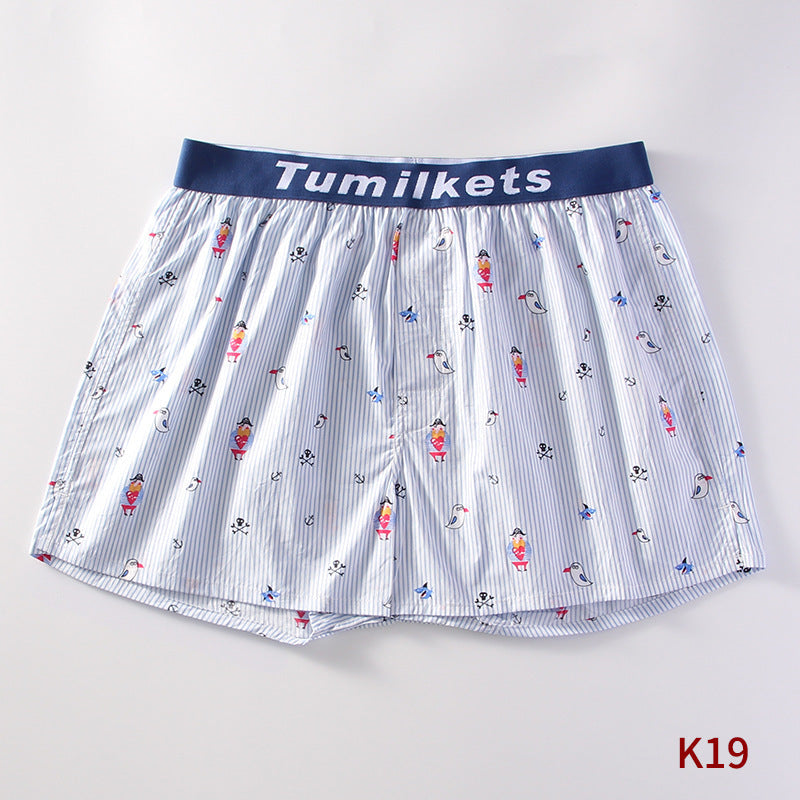 Allan – Bedrukte Herenboxershorts van Katoen