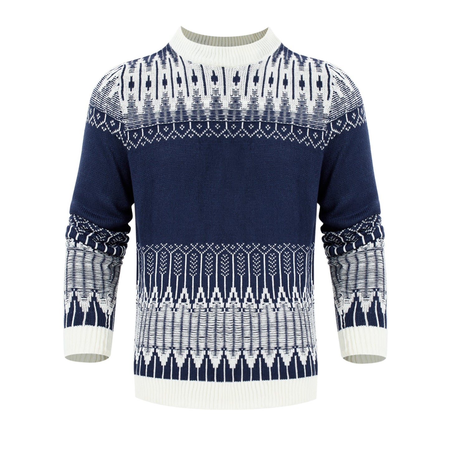 Marcus – Unieke Fair Isle Unisex Trui met Lange Mouwen